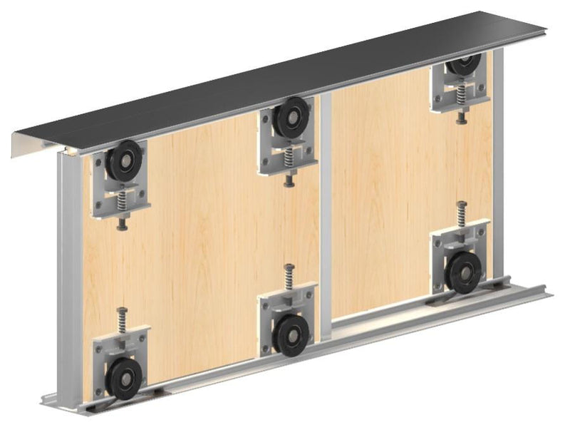 Ares 3 - Premium Sliding Door Gear System For Cupboard Doors - Doors Up To 70kg In Weight