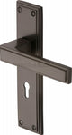 Atlantis Lever Door Handles On A Backplate - Matt Bronze (Lacquered)