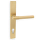 Kingston Plain Lever Multi Point Door Lever Handles - 92mm Euro Centres - 212mm Bolt Centres - 244mm x 36mm Back Plate - PVD Satin Brass