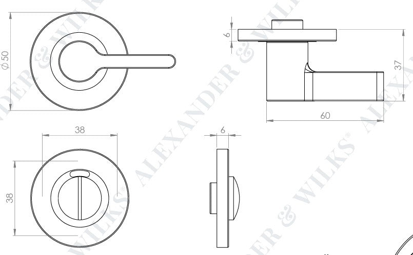 Accessible turn & release dimensions diagram