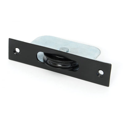 Ball Bearing Pulley Wheel - Square Forend - For Sliding Sash Windows - Black