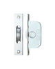 Ball Bearing Pulleys - Square Forend - For Sliding Sash Windows With Solid Brass Wheel - Polished Chrome