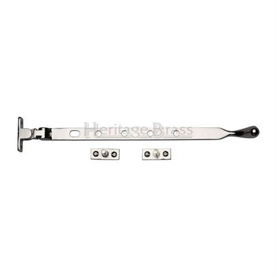 Ball Casement Stay - Polished Nickel