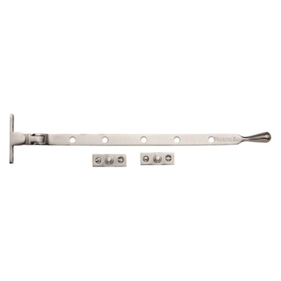 Ball Casement Stay - Satin Nickel