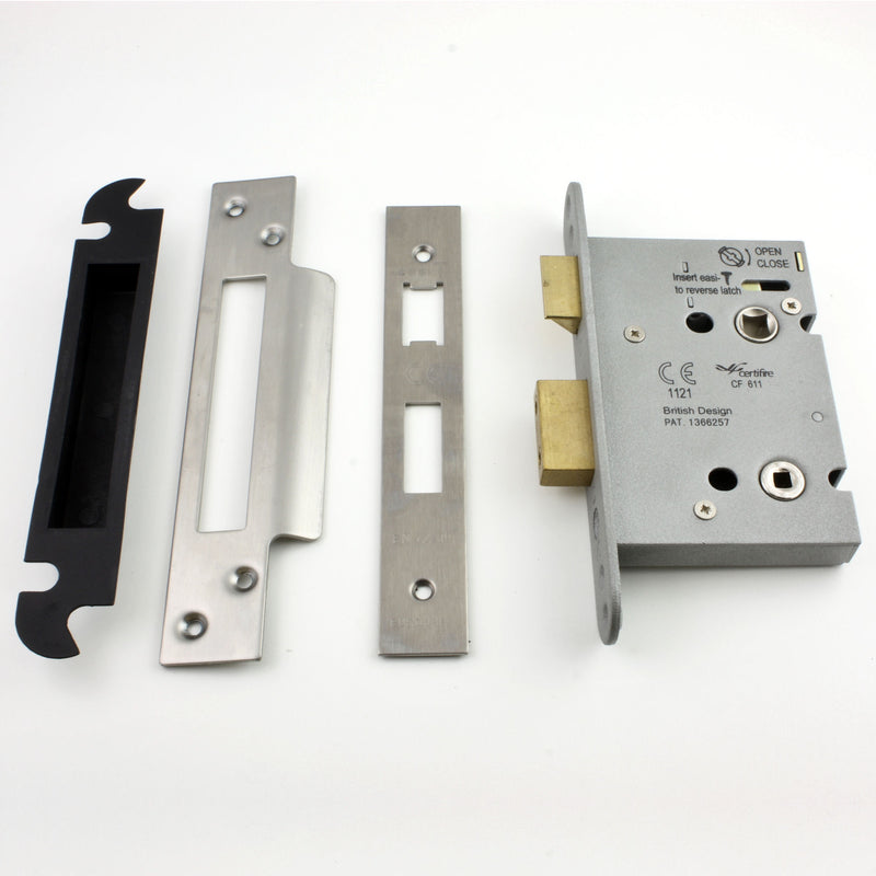 Eurospec - Architectural Quality Mortice Bathroom Lock - Satin (Brushed) Stainless Steel - G Johns & Sons Ltd - Architectural Ironmongery