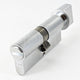 Euro Profile Bathroom Cylinder - Turn / Coin Release - 70mm - Satin Chrome