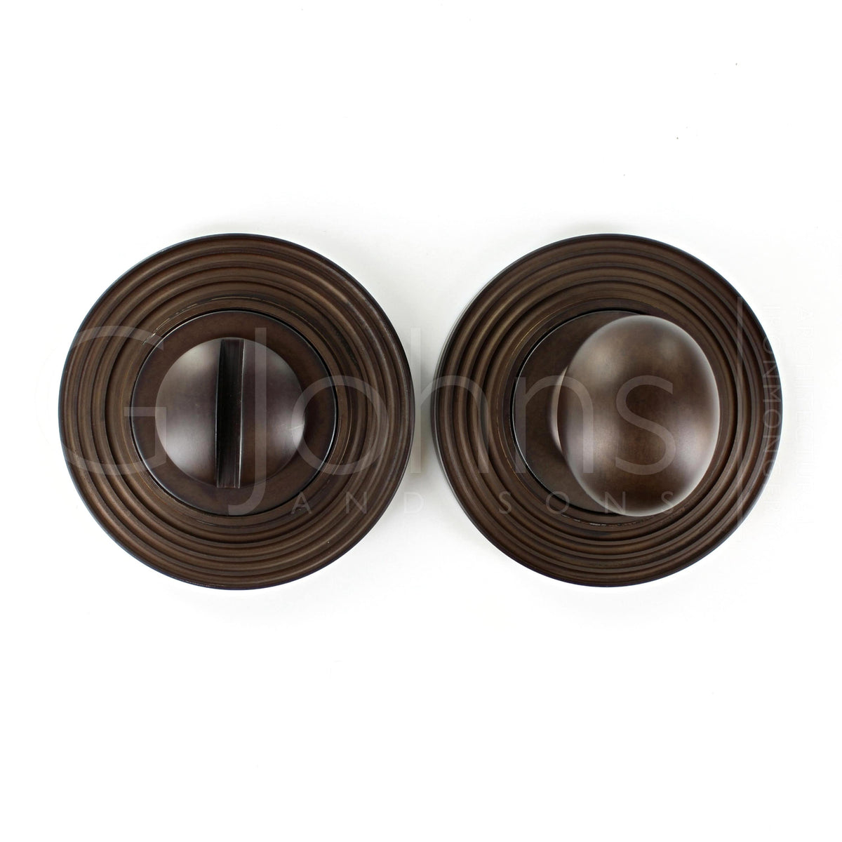 bathroom-oval-knob-turn-release-with-reeded-round-rose-53mm-x-10mm-dark-bronze