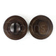 Bathroom Turn & Release With Stepped Round Rose - 53mm x 10mm - Dark Bronze (Lacquered)