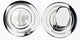 Bathroom Turn & Release With Stepped Round Rose - 53mm x 10mm - Polished Nickel