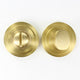 Bathroom Turn & Release With Stepped Round Rose - 53mm x 10mm - Satin Brass (Lacquered)