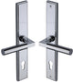 Bauhaus Lever Multi Point Door Lever Handles - 92mm Euro Centres - 259mm Bolt Centres - 285mm x 44mm Back Plate - Polished Chrome