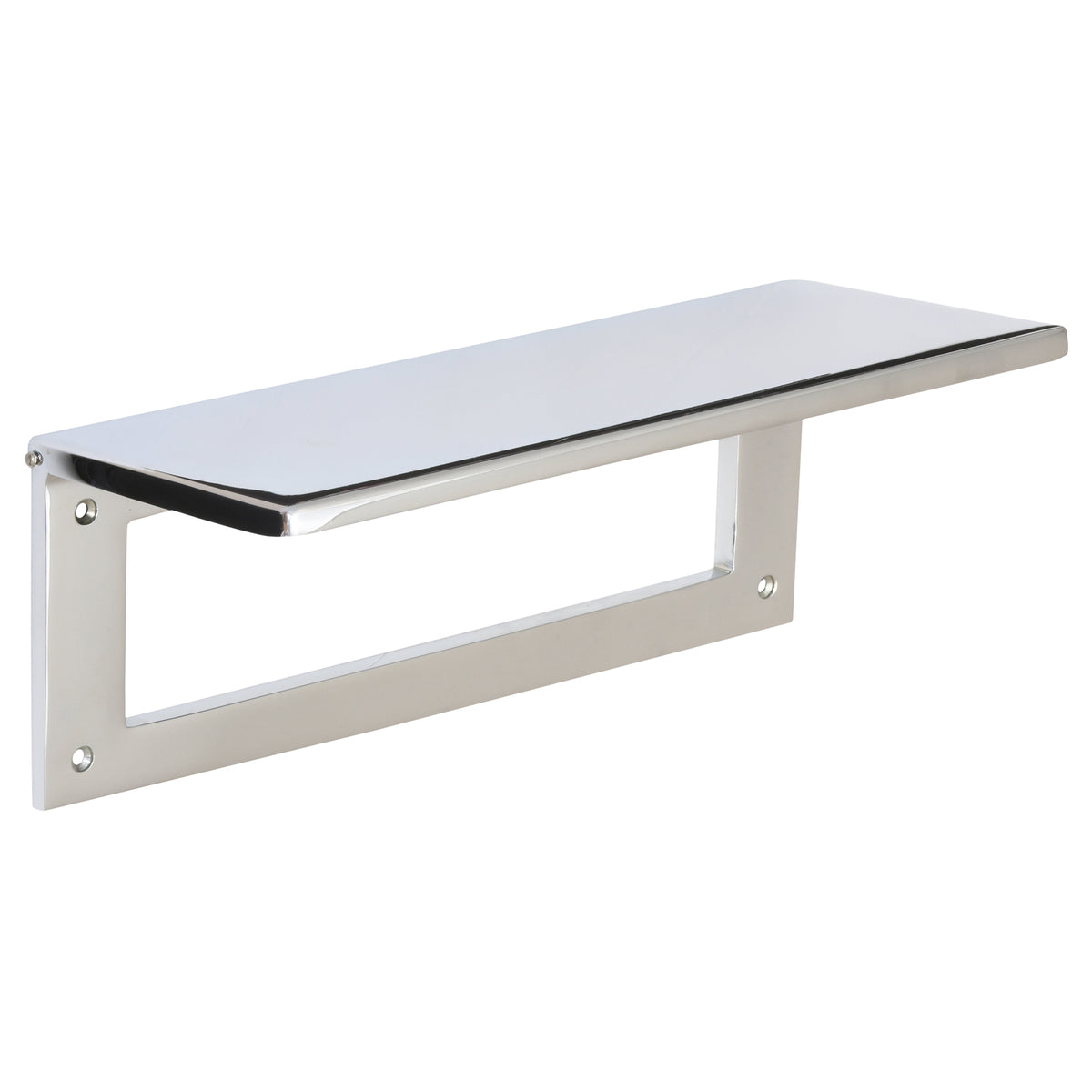 Internal Door Tidy with Draught Excluder - Two Sizes - Polished Chrome