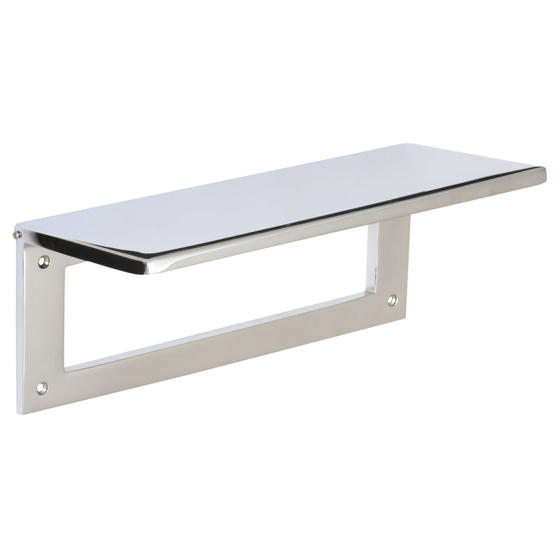 Internal Door Tidy with Draught Excluder - Two Sizes - Polished Chrome