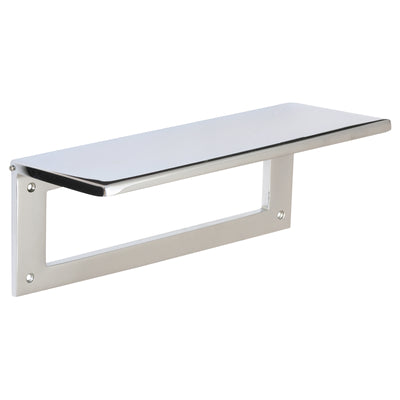 Heavy Internal Door Tidy with Draught Excluder - Two Sizes - Polished Chrome