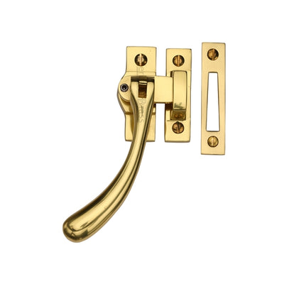 Bulb End Design Locking Casement Window Fastener - Polished Brass (Lacquered)