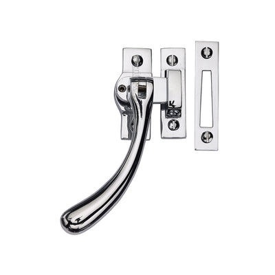 Bulb End Design Locking Casement Window Fastener - Polished Chrome