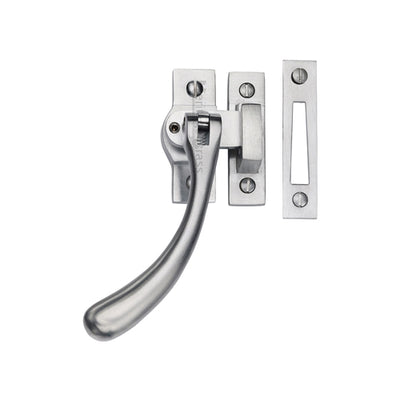 Bulb End Design Locking Casement Window Fastener - Satin Chrome