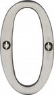 Face Fix Numbers - 76mm High - Screw Fix - Satin Nickel