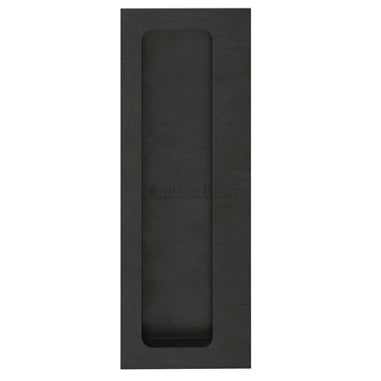 Flush Pull Handle With Grip Section For Hinged Swing Doors 160mm x 63mm - Matt Bronze