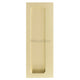Flush Pull Handle With Grip Section For Hinged Swing Doors 160mm x 63mm - Satin Brass (Lacquered)
