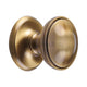 Traditional Centre Door Knob - Antique Brass (Gloss Lacquered)