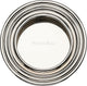Circular Reeded Flush Pull Handle For Sliding Pocket Doors - 63mm Diameter - Polished Nickel