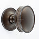 Classic Design Mortice Knob With Concealed Fixed Rose - Dark Bronze (Lacquered)