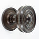 Classic Design Mortice Knob With Raised Front Concealed Fixed Rose - Dark Bronze (Lacquered)