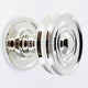 Classic Design Mortice Knob With Raised Front Concealed Fixed Rose - Polished Nickel