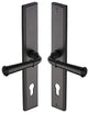 Colonial Lever Multi Point Door Lever Handles - 92mm Euro Centres - 259mm Bolt Centres - 285mm x 44mm Back Plate - Matt Bronze (Lacquered)