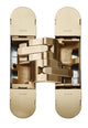 Concealed Adjustable Hinge For Invisible Doors - 130mm x 30mm - Satin Brass Plated