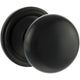 Concealed Fix - Bun Shape Architectural Quality Mortice Door Knobs - Matt Black