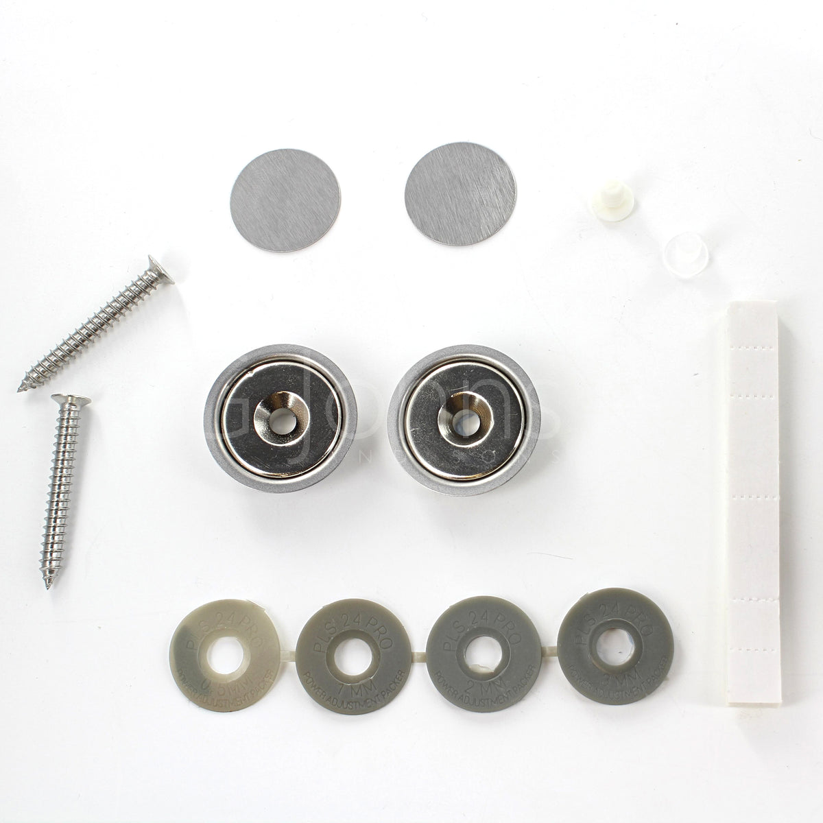 Rebated Disc Magnet Set - Concealed Magnetic Latch For Full Size Internal Doors & Cupboards