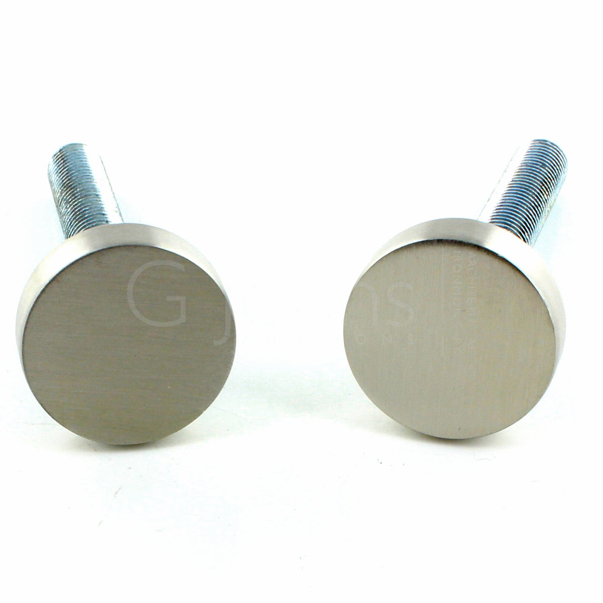 Cover Caps For Bolt Through Fixing Pull Handles - Supplied With M8 Bolts - Satin Stainless Steel