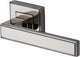 Linear - Square Rose Lever Handles Only - Polished Nickel