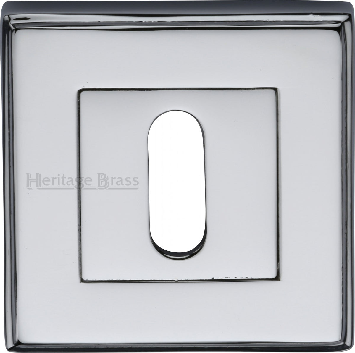 Standard Square Profile Escutcheon - Polished Chrome