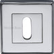 Standard Square Profile Escutcheon - Polished Chrome