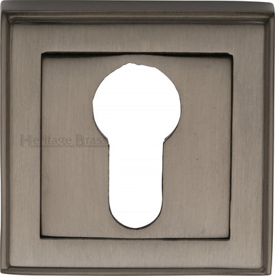 Euro Profile Square Escutcheon - Matt Bronze (Lacquered)