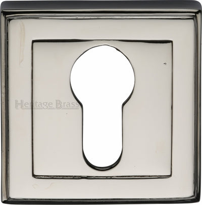 Euro Profile Square Escutcheon - Polished Nickel