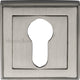 Euro Profile Square Escutcheon - Satin Nickel