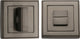 Square Turn & Release Cylinder With Stepped Edge Set - Matt Bronze (Lacquered)