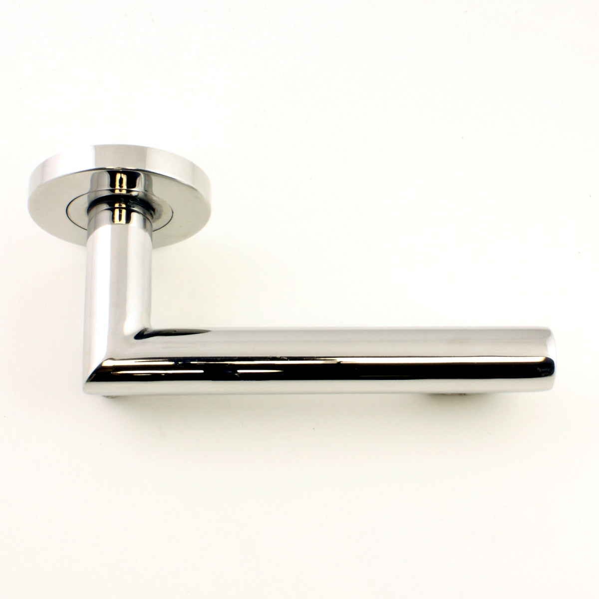 DIN Style Anti-Thrust Mortice Night Latch - Complete Set - With Handles & Cylinder - Polished Stainless Steel