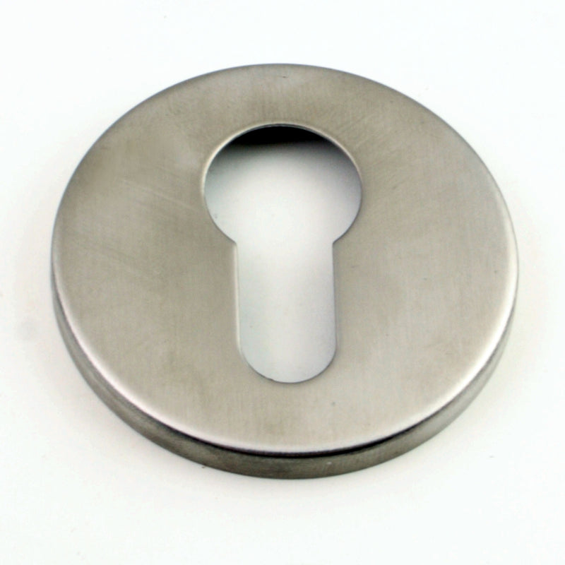DIN Style Anti-Thrust Mortice Night Latch - Complete Set - With Handles & Cylinder - Satin Stainless Steel