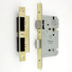 Architectural Quality DIN Style Bathroom Mortice Lock - CE / UKCA Marked - Fire Rated - Certifire Approved - Polished Brass PVD Plated