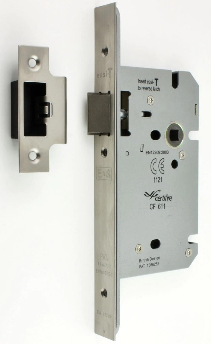 Euro profile DIN latch - satin stainless steel