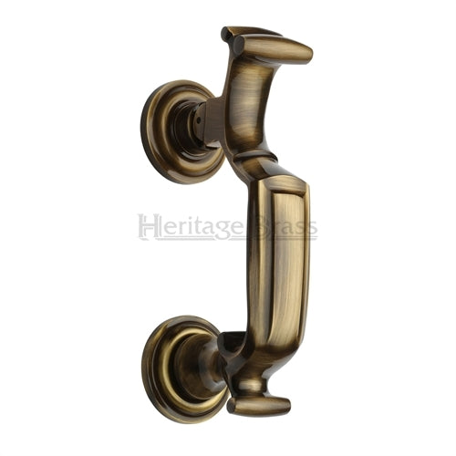 Traditional Doctor Door Knocker - Antique Brass