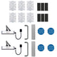Double Door Lobby / Corridor With Electromagnetic Hold Open Door Closers - Ironmongery Kit - Suitable For FD30 & FD60 Fire Doors - Satin Stainless Steel Ironmongery