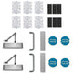 Double Door Lobby / Corridor Ironmongery Kit - Suitable For FD30 & FD60 Fire Doors - Satin Stainless Steel Ironmongery