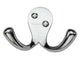 Double Robe Hook - Polished Chrome