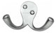 Double Robe Hook - Satin Chrome